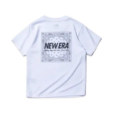 NEW ERA Performance Apparel Youth Short Sleeve Tech T-Shirt Paisley "White"