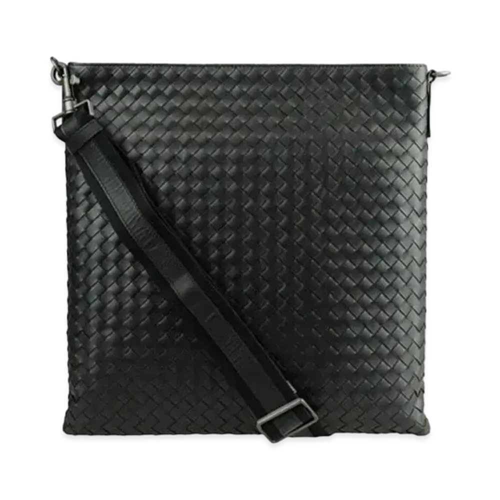 Bottega Veneta Lambskin Shoulder Bag "Black"