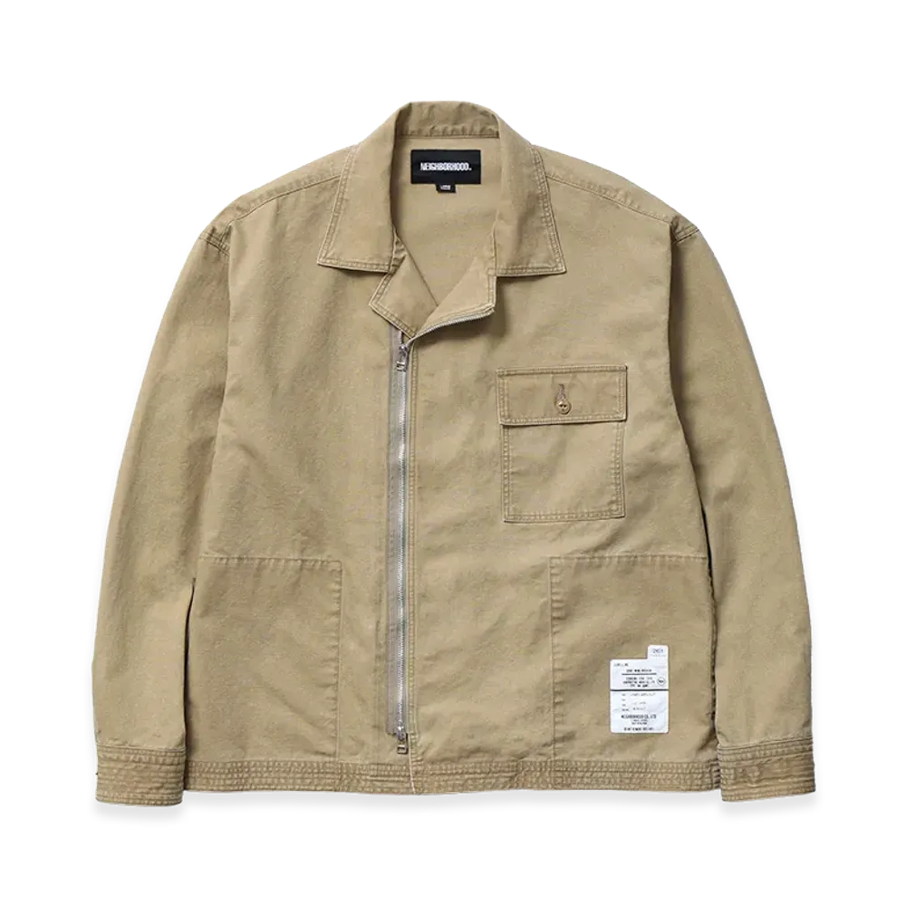 NEIGHBORHOOD Zip Field Shirt LS "Beige"
