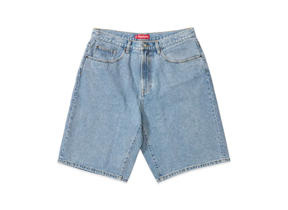 Supreme Baggy Denim Short (26SS) "Washed Indigo"