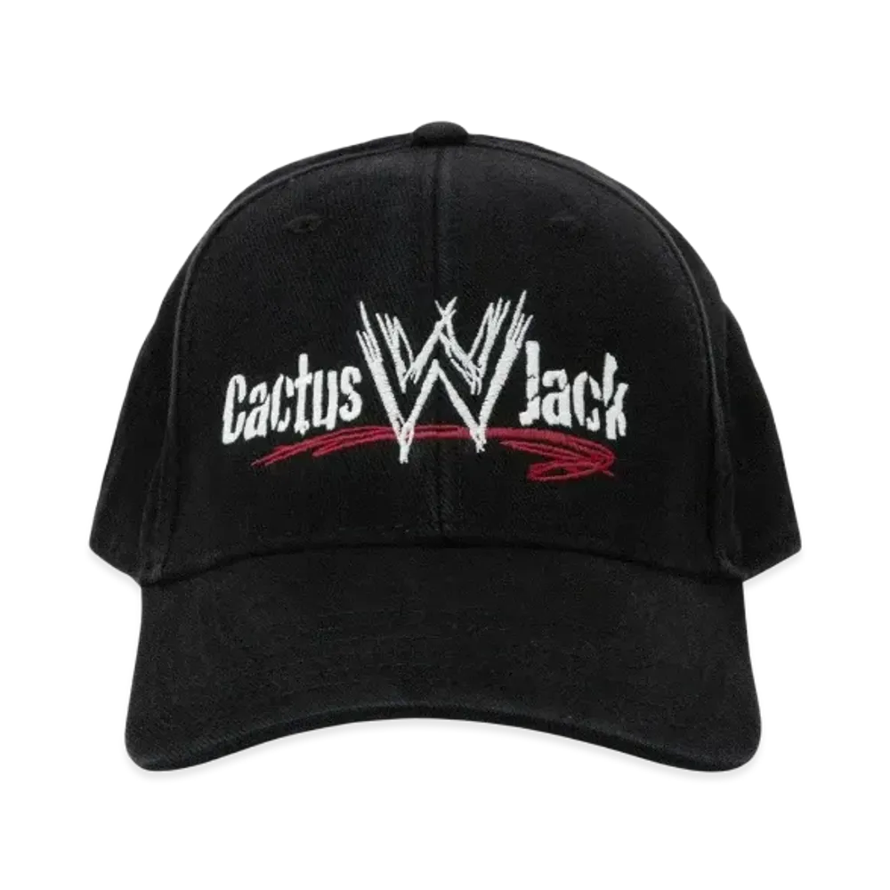 Travis Scott Cactus Jack x WWE Logo Hat "Black"