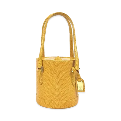 Louis Vuitton Elliot Lizard Handbag "Yellow"