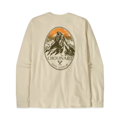 Patagonia Men's Longsleep Chouinard Crest Responsibility "White"