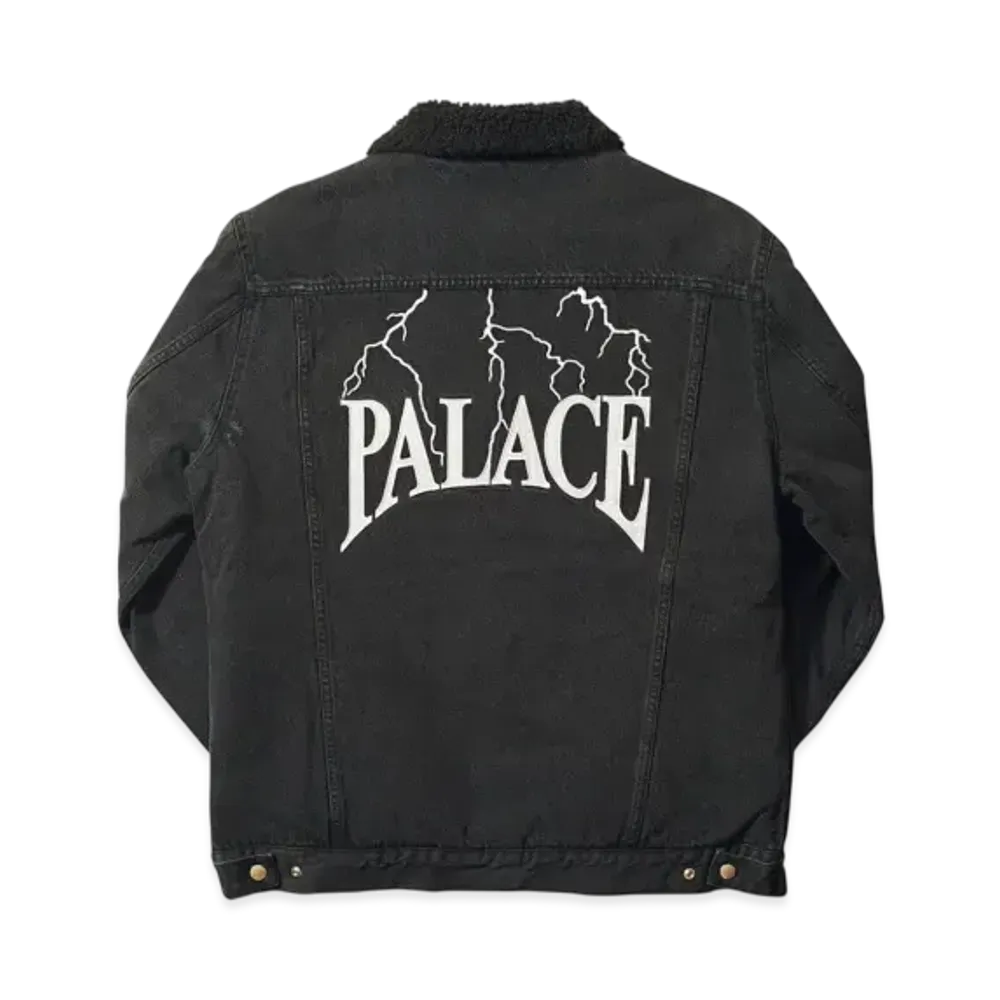 PALACE Funder Shearling Jacket "Black"