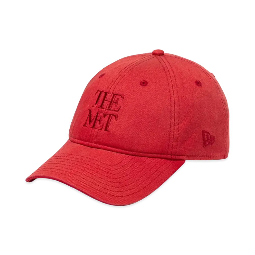 NEW ERA x The Met 9Forty Unstructured "Washed Scarlet"