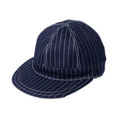 THE REAL McCOY'S Wabash Reversible Work Cap "Indigo"