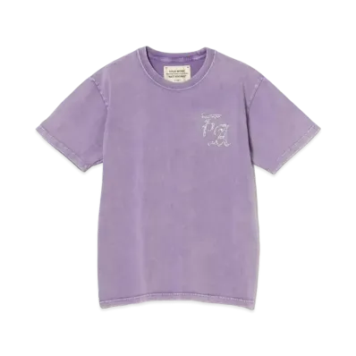 BEAMS FUTURE ARCHIVE Fade Rhine Stone T-shirts "Puple"