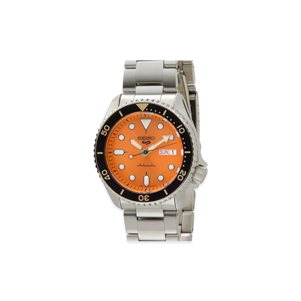 SEIKO Five Sports Black Watch "Orange"