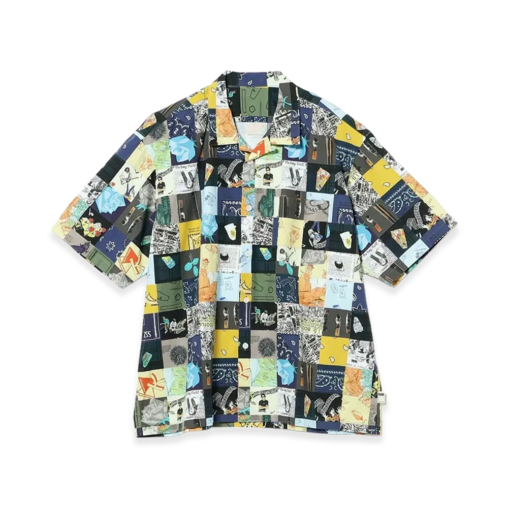 SSZ Patchwork Open Coller Shirt "Patch Work"