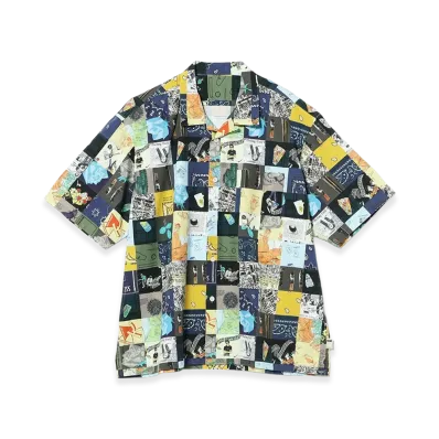 SSZ Patchwork Open Coller Shirt "Patch Work"