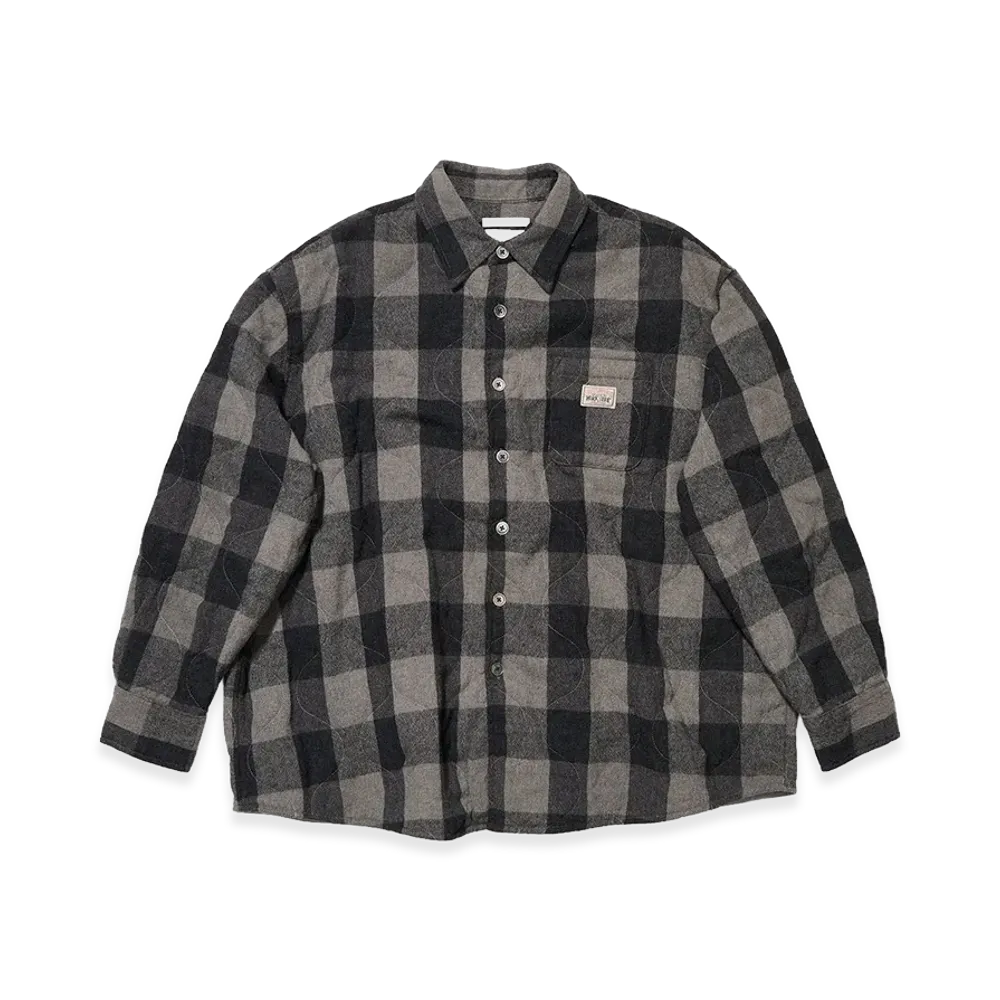 OUR LEGACY Work Shop x Stussy Borrowed Jacket "Beige Check OD Black"