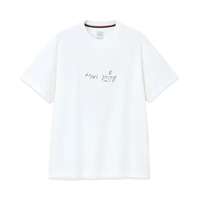 Paul Smith Doodle Logo Tee "White"