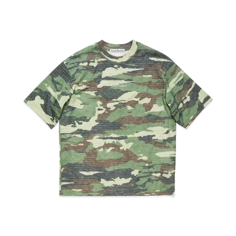 Acne Studios Printed Logo T-Shirt "Khaki Green"