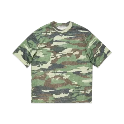 Acne Studios Printed Logo T-Shirt "Khaki Green"