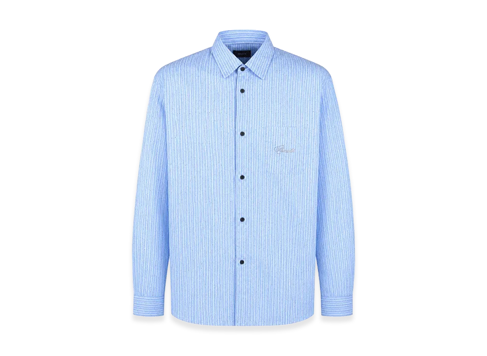 BREATH Rhinestone Stripe Shirt "Blue"