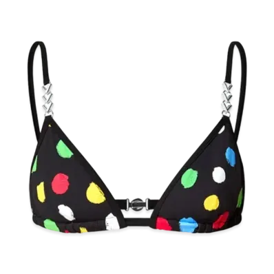 Louis Vuitton x Yayoi Kusama Painted Dots Bikini Top "Noir"