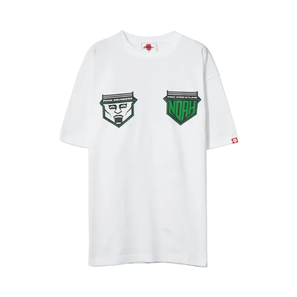 PRO WRESTLING NOAH 25th ANNIV \ PUNK DRUNKERS MISAWA vs AITSU TEE "WHITE"