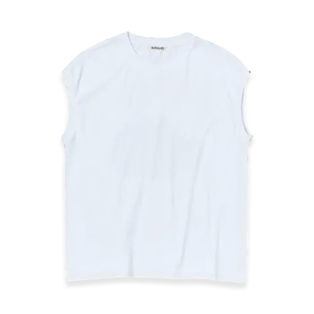 AURALEE Seamless Crewneck Sleeveless "White"