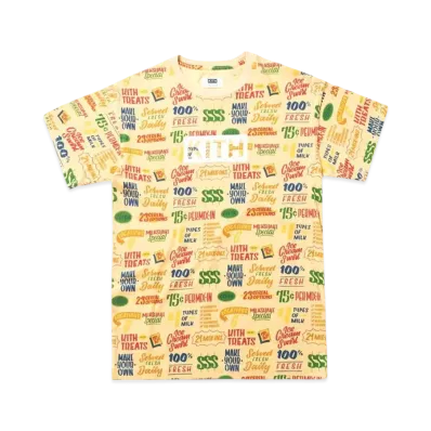 Kith S/S T-Shirt Tarts Circle "Light Yellow"