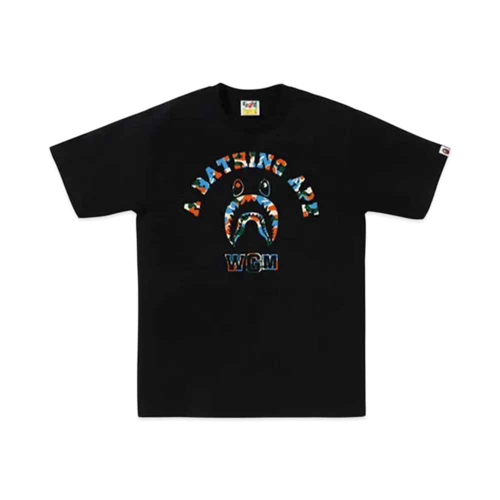 A BATHING APE Bape Store Jakarta Shark College Tee "Black"
