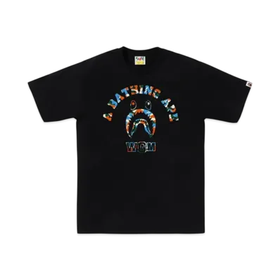 A BATHING APE Bape Store Jakarta Shark College Tee "Black"