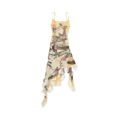 Acne Studios Printed Strap Dress "Multi Yellow"
