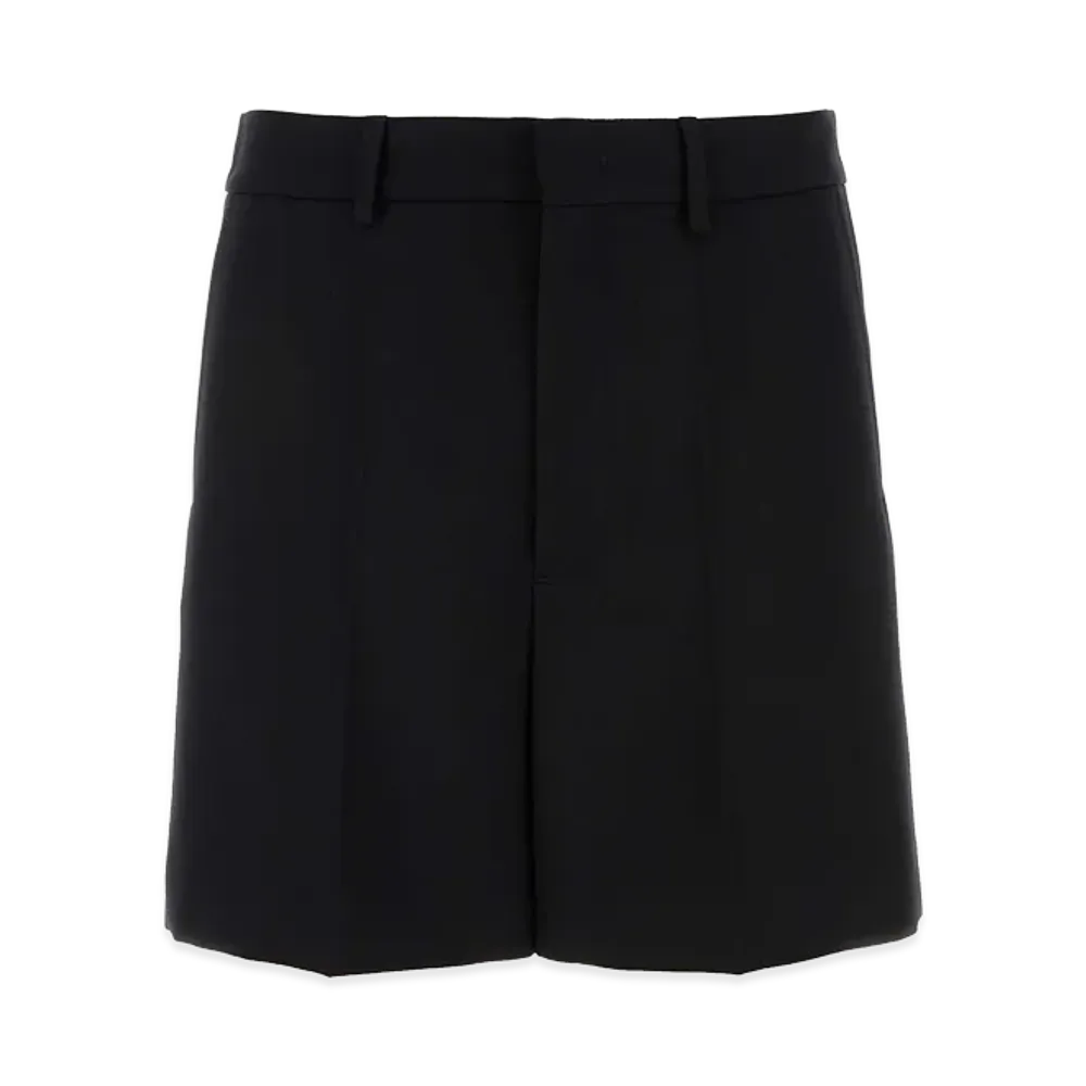 Valentino Wool Bermuda Shorts "Black"