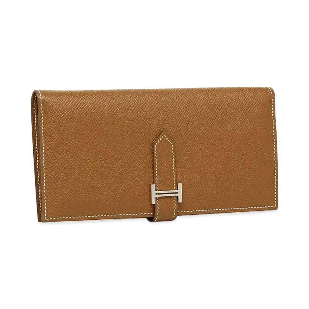 Hermes Bearn Soufflet Epsom "Gold/Silver"