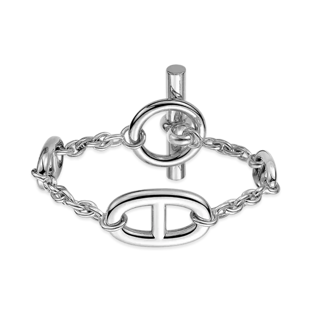 Hermes Chaine D'ancre Farandole Bracelet "Silver"