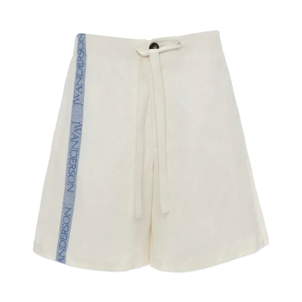 JW ANDERSON Wide Leg Shorts "Off White"