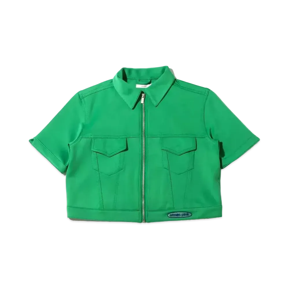 atmos pink Silicone Patch Cardboard Tops "Green"