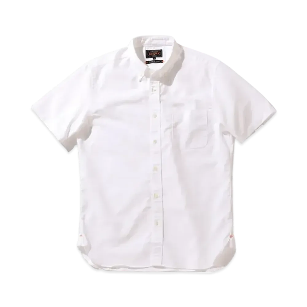 BEAMS B.D. Short Sleeve Oxford Coolmax "White"