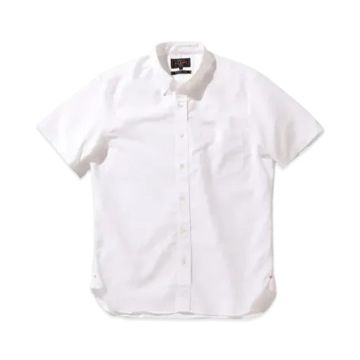 BEAMS B.D. Short Sleeve Oxford Coolmax "White"