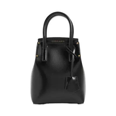 CHARLES & KEITH Rene Elongated Tote Bag "Black"