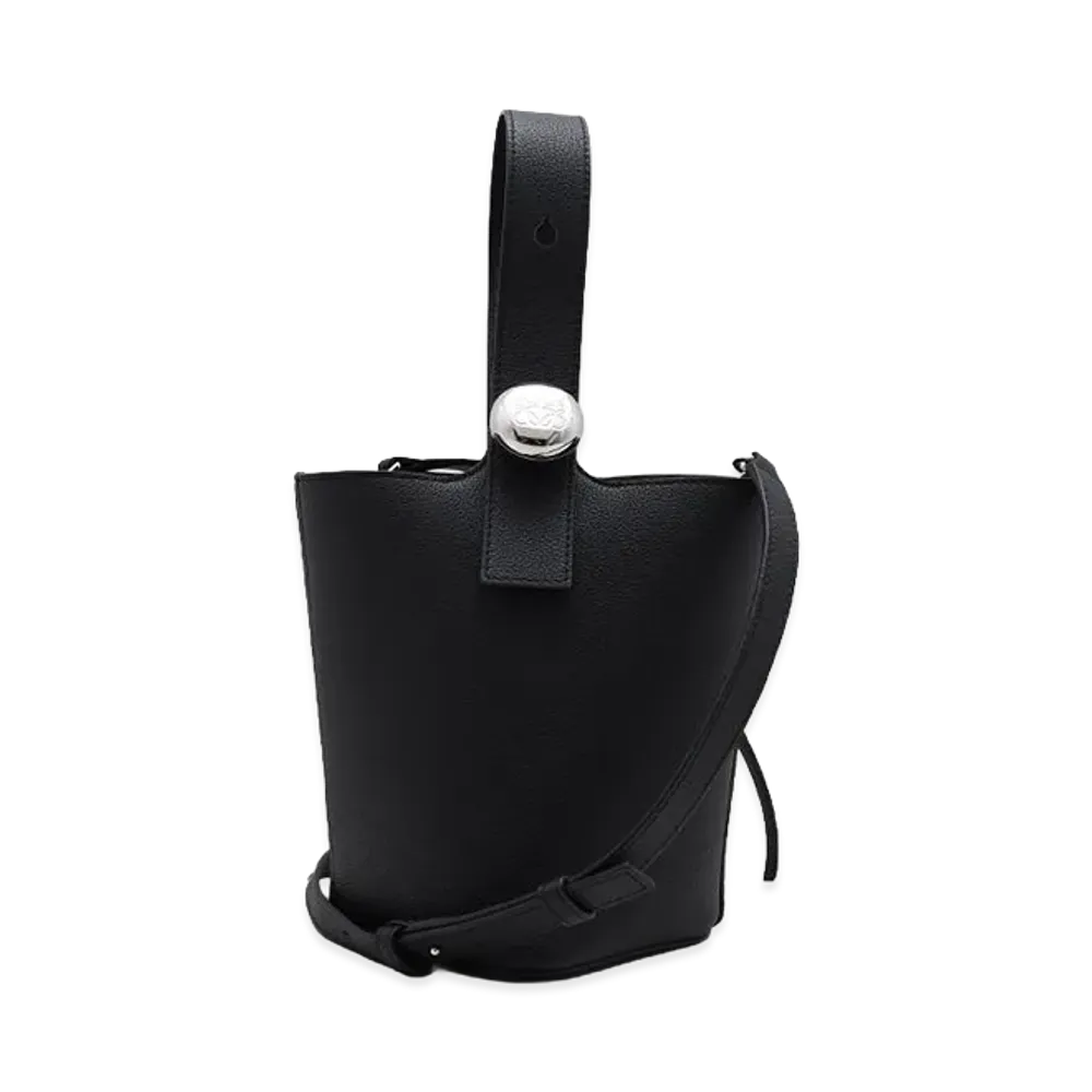 LOEWE Women's Pebble Bucket Bag Mini "Black"