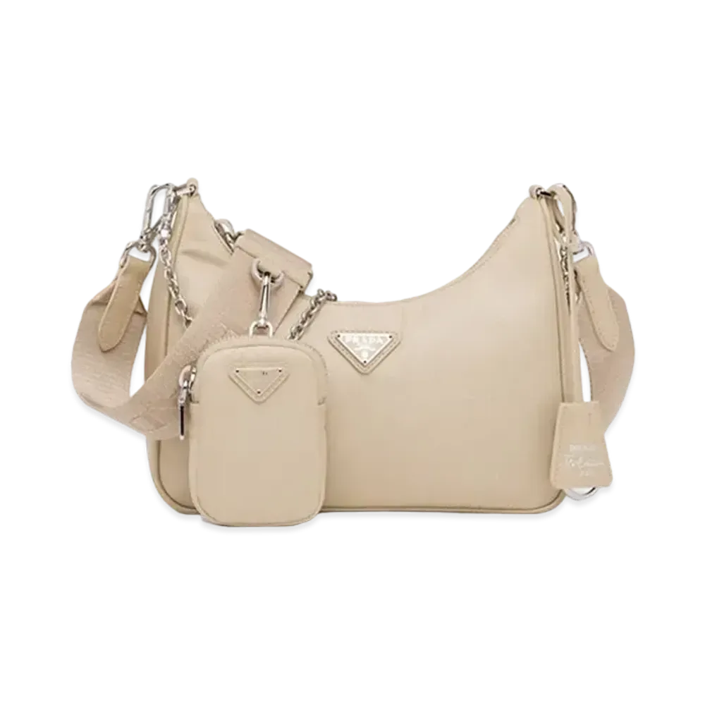 PRADA Re-Edition 2005 Re-Nylon Bag "Desert Beige"