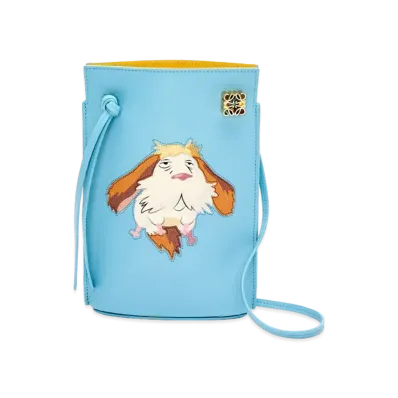 LOEWE x Howl's Moving Castle Heen Dice Pocket In Classic Calfskin "Light Blue"