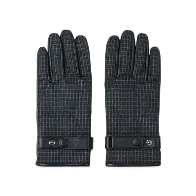 Paul Smith Classic Check Combination Gloves "Gray"