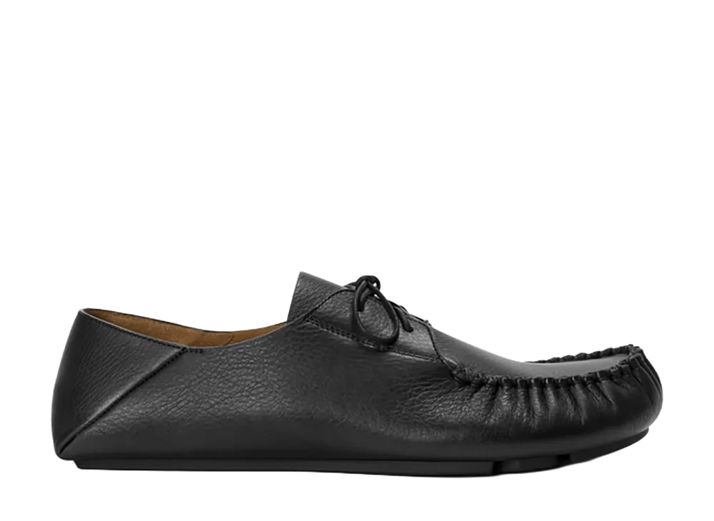 LOEWE Rambla Boat Shoe in Soft Calfskin "Black"