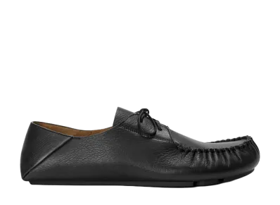 LOEWE Rambla Boat Shoe in Soft Calfskin "Black"