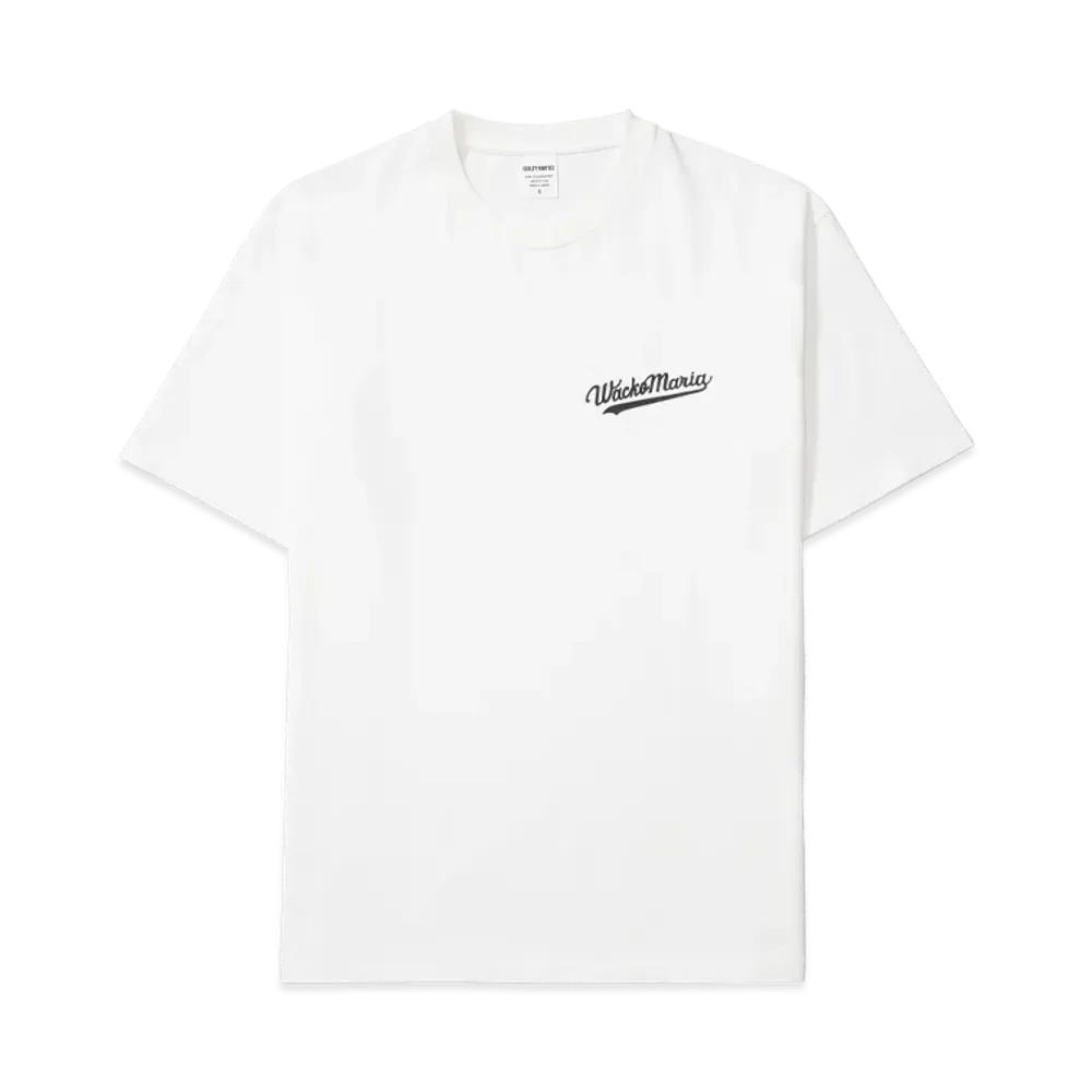 WACKO MARIA Washed Heavy Weight T-Shirt "White"