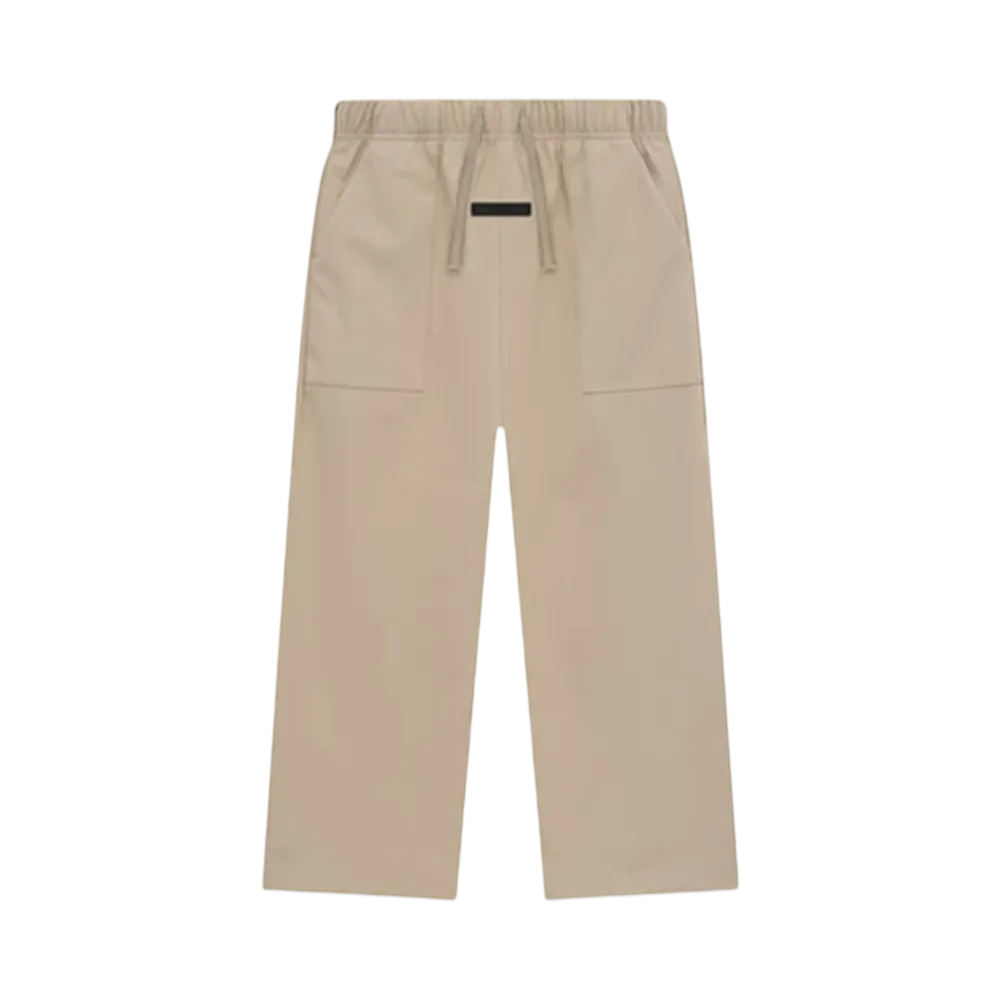 FEAR OF GOD Essentials Kid's Textured Nylon Tech Pants "Desert Sand"