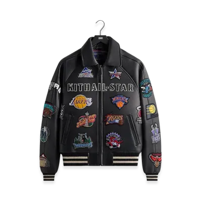 Kith x AVIREX x NBA All-Star Bomber Jacket "Black/Multi"