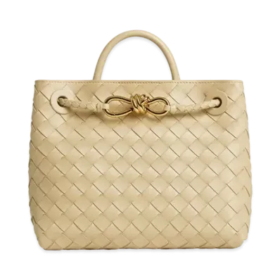 Bottega Veneta Small Andiamo Intrecciato Suede "Light Butterscotch"