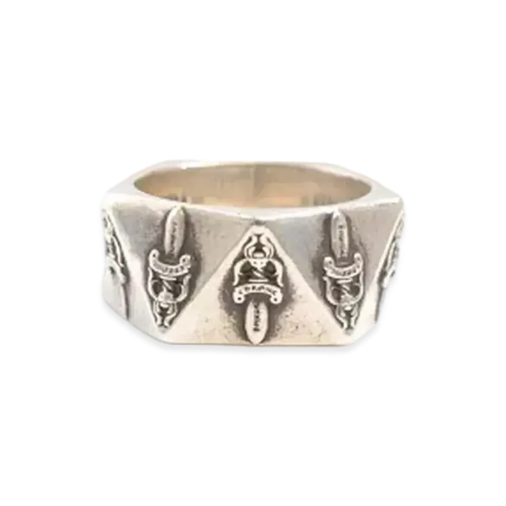 Chrome Hearts Pentagon Dagger Ring "Silver"