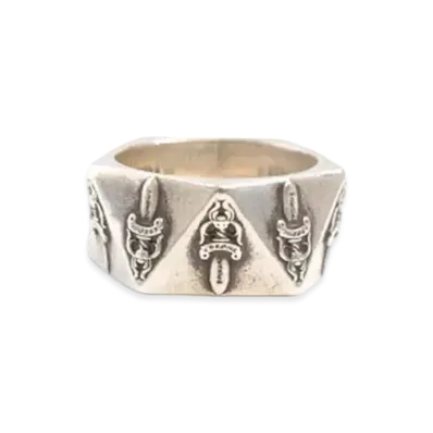 Chrome Hearts Pentagon Dagger Ring "Silver"