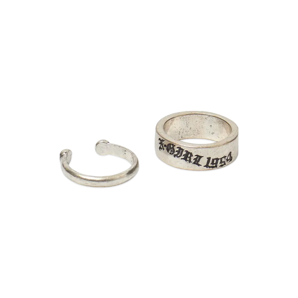 X-Girl Women's 2-Piece Set Ring "Silver"