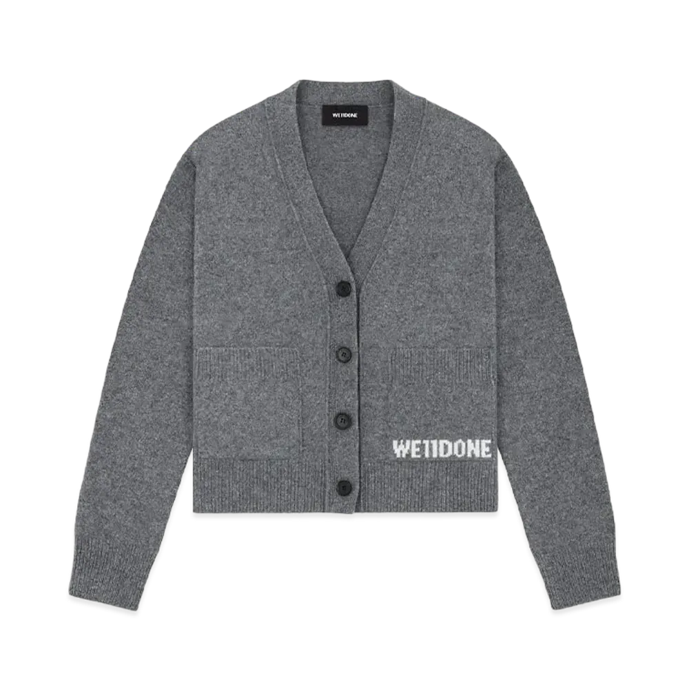 WE11DONE Pocket Cardigan "Charcoal"