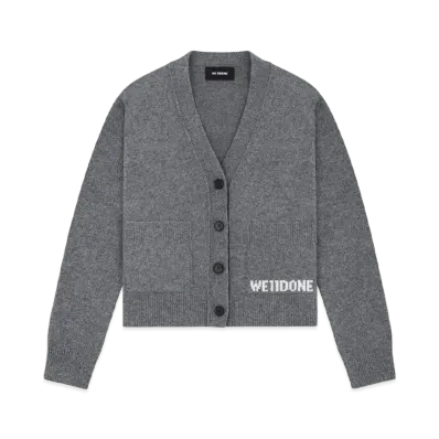 WE11DONE Pocket Cardigan "Charcoal"