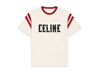 CELINE Ringer Logo Patch Crewneck S/S T-Shirt "White"